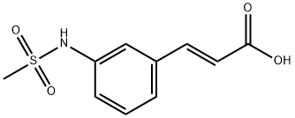 3-(3-Methanesulfonylamino-phenyl)-acrylic acid Struktur