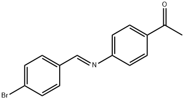 1-{4-[(4-bromobenzylidene)amino]phenyl}ethanone Struktur