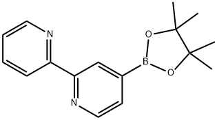 4-(4,4,5,5-Tetramethyl-1,3,2-dioxaborolan-2-yl)-2,2'-bipyridine Struktur