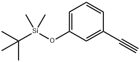 Silane, (1,1-dimethylethyl)(3-ethynylphenoxy)dimethyl- Struktur