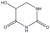 2,4(1H,3H)-Pyrimidinedione, dihydro-5-hydroxy- Struktur