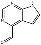 7H-Pyrrolo[2,3-d]pyrimidine-4-carboxaldehyde Struktur