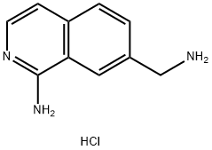 7-(AMINOMETHYL)ISOQUINOLIN-1-AMINE HCL Struktur