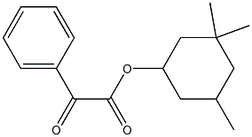 3,3,5-trimethylcyclohexyl 2-oxo-2-phenylacetate Struktur