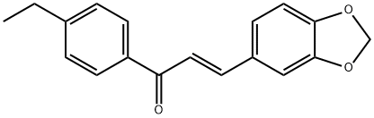 (2E)-3-(2H-1,3-benzodioxol-5-yl)-1-(4-ethylphenyl)prop-2-en-1-one Struktur