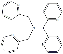 1,1-di(pyridin-2-yl)-N,N-bis(pyridin-2-ylmethyl)methanamine Struktur