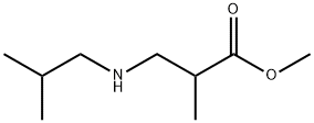 methyl 2-methyl-3-[(2-methylpropyl)amino]propanoate Struktur