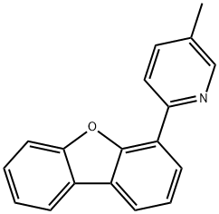 2-dibenzofuran-4-yl-5-methylpyridine Struktur