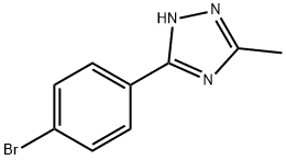 5-(4-bromophenyl)-3-methyl-1H-1,2,4-triazole Struktur