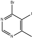 4-Bromo-5-iodo-6-methyl-pyrimidine Struktur