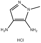 1-methyl-1H-pyrazole-4,5-diamine hydrochloride Struktur