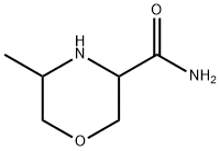 5-Methyl-morpholine-3-carboxylic acid amide Struktur