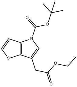 N-BOC-6-(2-ETHOXY-2-OXOETHYL)-4H-THIENO[3,2-B]PYRROLE Struktur