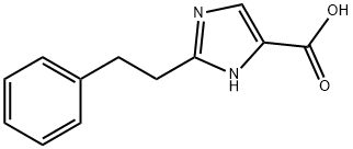 2-(2-phenylethyl)-1H-imidazole-4-carboxylic acid Struktur