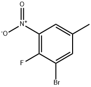 3-BROMO-4-FLUORO-5-NITROTOLUENE Struktur