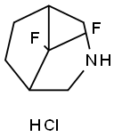 8,8-Difluoro-3-azabicyclo[3.2.1]octane hydrochloride Struktur