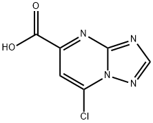 7-chloro-[1,2,4]triazolo[1,5-a]pyrimidine-5-carboxylic acid Struktur