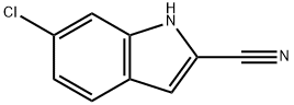 6-Chloro-1H-indole-2-carbonitrile Struktur