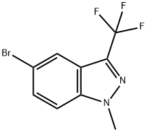 5-bromo-1-methyl-3-(trifluoromethyl)-1H-indazole Struktur