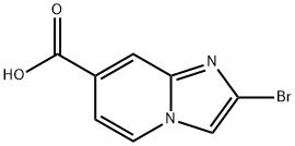 2-bromoimidazo[1,2-a]pyridine-7-carboxylic acid Struktur