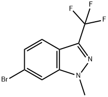 6-BROMO-1-METHYL-3-(TRIFLUOROMETHYL)-1H-INDAZOLE Struktur