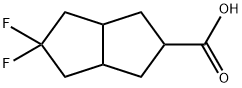 5,5-DIFLUOROOCTAHYDROPENTALENE-2-CARBOXYLIC ACID Struktur