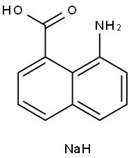 Sodium: 8-amino-naphthalene-1-carboxylate Struktur