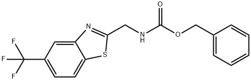 (5-Trifluoromethyl-benzothiazol-2-ylmethyl)-carbamic acid benzyl ester Struktur