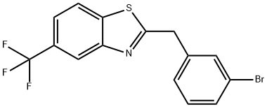 2-(3-Bromo-benzyl)-5-trifluoromethyl-benzothiazole Struktur