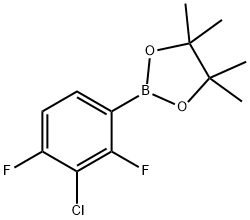 3-Chloro-2,4-difluorophenylboronic acid pinacol ester Struktur