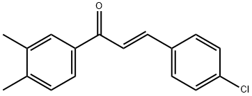 (2E)-3-(4-chlorophenyl)-1-(3,4-dimethylphenyl)prop-2-en-1-one Struktur