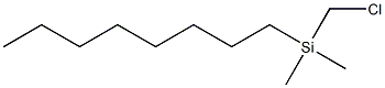 Silane, (chloromethyl)dimethyloctyl- Struktur