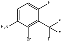 2-bromo-4-fluoro-3-(trifluoromethyl)aniline Struktur