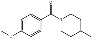 1-(4-Methoxybenzoyl)-4-methylpiperidine Struktur