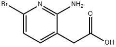 2-(2-amino-6-bromopyridin-3-yl)acetic acid Struktur