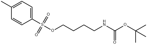 Toluene-4-sulfonic acid 4-tert-butoxycarbonylamino-butyl ester Struktur