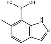 6-Methyl-1H-indazole-7-boronic acid Struktur