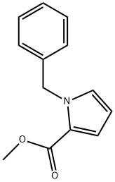 1H-Pyrrole-2-carboxylic acid, 1-(phenylmethyl)-, methyl ester Struktur