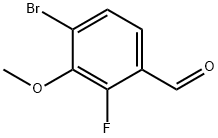 4-Bromo-2-fluoro-3-methoxybenzaldehyde, 1820614-17-2, 結(jié)構(gòu)式