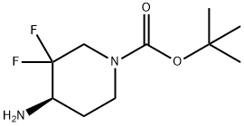 (R)-tert-butyl 4-amino-3,3-difluoropiperidine-1-carboxylate Struktur