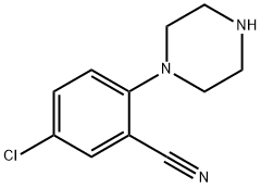 5-chloro-2-piperazin-1-ylbenzonitrile Struktur