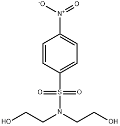 N,N-bis(2-hydroxyethyl)-4-nitrobenzenesulfonamide Struktur