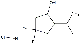 2-(1-AMINOETHYL)-4,4-DIFLUOROCYCLOPENTANOL HCL Struktur