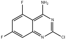 2-Chloro-5,7-difluoroquinazolin-4-amine Struktur