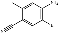 4-Amino-5-bromo-2-methyl-benzonitrile Struktur