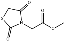 (2,4-Dioxo-thiazolidin-3-yl)-acetic acid methyl ester Struktur