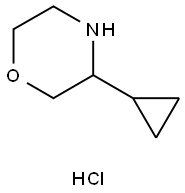 3-cyclopropylmorpholine hydrochloride Struktur