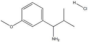 1-(3-METHOXYPHENYL)-2-METHYLPROPAN-1-AMINE HYDROCHLORIDE Struktur