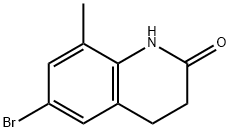 6-Bromo-8-methyl-3,4-dihydroquinolin-2(1H)-one Struktur