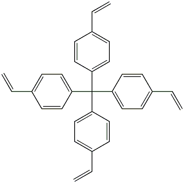 Benzene, 1,1',1'',1'''-methanetetrayltetrakis[4-ethenyl- Struktur